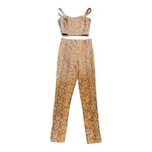 Dynamite Snake Print 2 piece set size medium